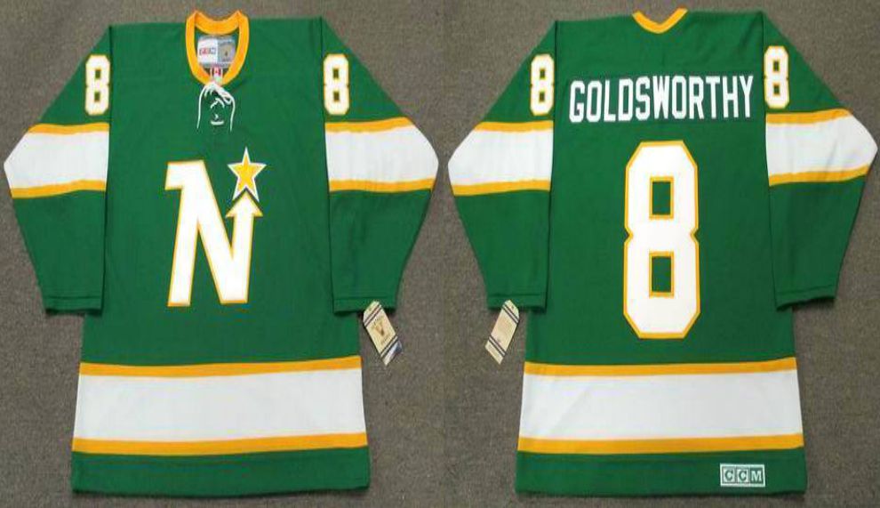 2019 Men Dallas Stars 8 Goldsworthy Green CCM NHL jerseys